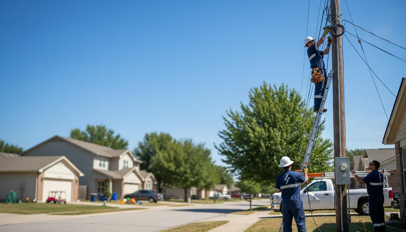 Residential electrician providing installation services in Cogswell, ND